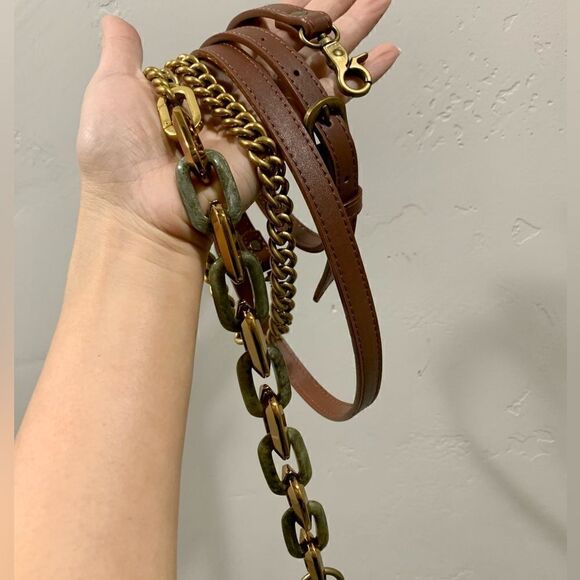 Handmade Genuine Leather Floral Print, Vintage Style Double Kisslock Handbag Set - Picture 14 of 16